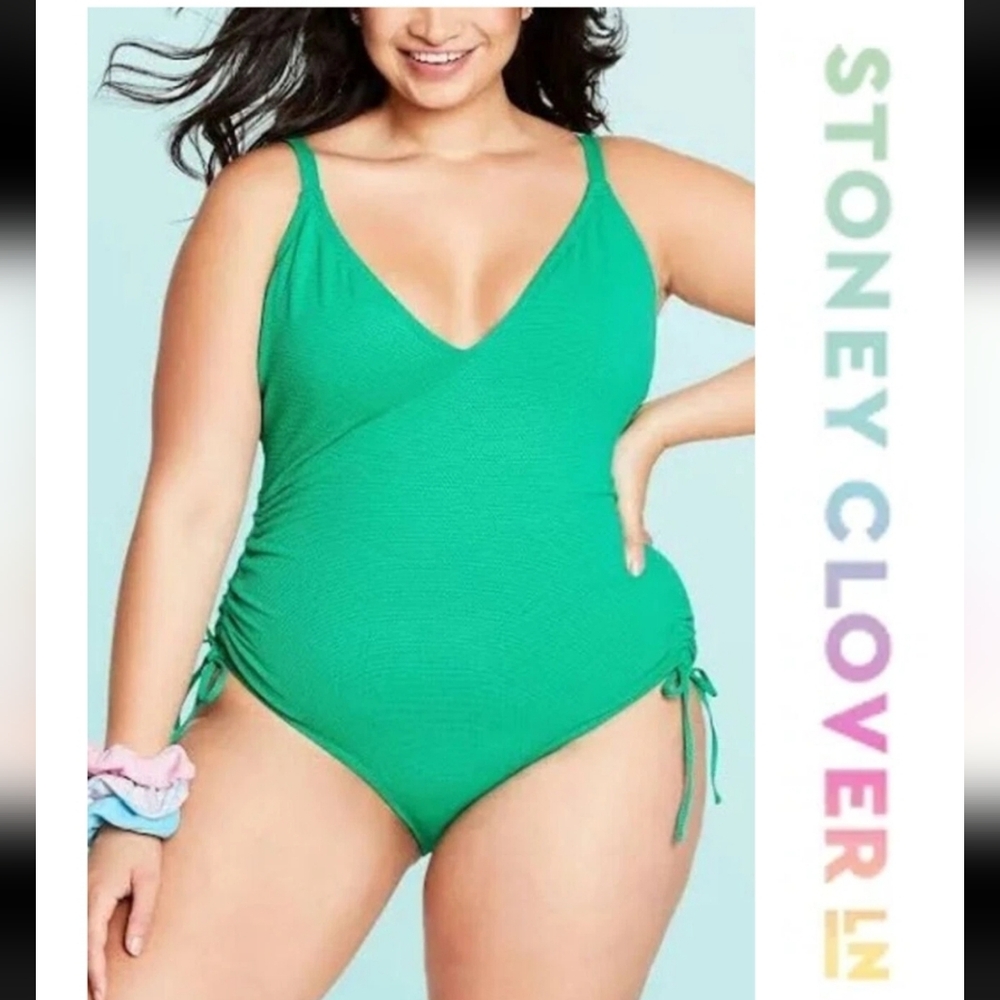 Stoney Clover Lane x Target Green One Piece Swimsuit Size 26W